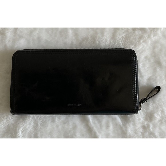 Reaction By Kenneth Cole Women Black Zip Around Organizational Wallet - Picture 2 of 3